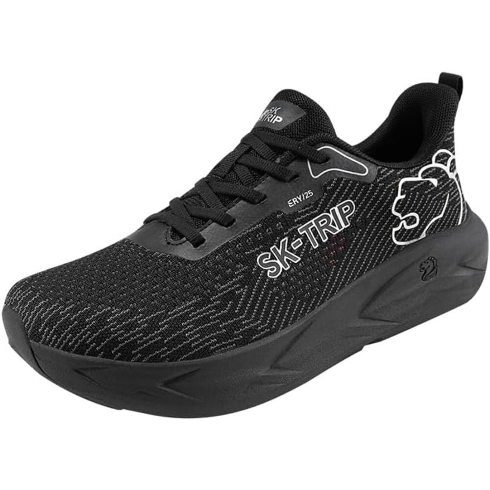 New SK-Trip Men Size 12 Black Mesh Barefoot Wide Toe Box Zero Drop Walking Shoes